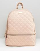 Aldo Quilted Backpack In Blush - Blush