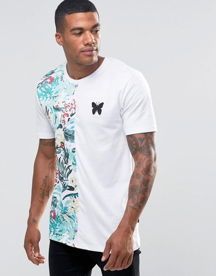 Good For Nothing T-shirt With Contrast Panels - White
