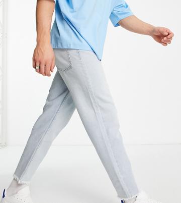 New Look Slim Rigid Jeans In Vintage Wash-blues