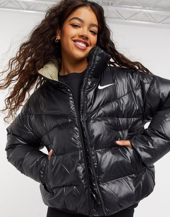 Nike Synthetic-fill Puffer Jacket In Black