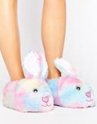 Asos Nibbler Bunny Slippers - Pink