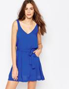 Phax Beach Dress With Tie - 415 Azul Marino