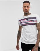 Religion T-shirt With Brush Print In White