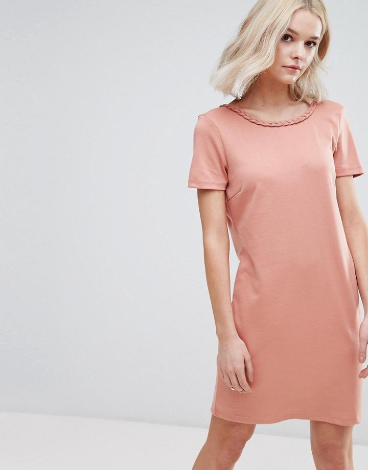 Vila Jersey Shift Dress - Pink