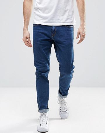 Dr Denim Clark Slim Jeans In Organic Cotton - Blue