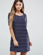 Vila Striped Shift Dress - Blue