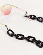 Public Desire Oversized Chunky Glasses Chain In Black