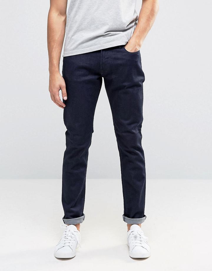Armani Jeans J06 Slim Fit Jeans In Stretch Rinse Wash - Blue