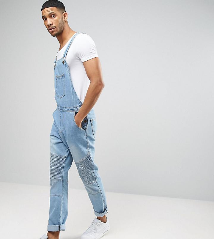 Liquor N Poker Biker Overall - Blue
