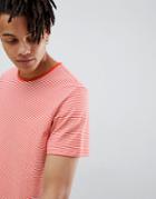 Weekday Darko Striped T-shirt - Orange