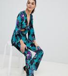 Flounce London Highwaisted Flare Pants - Multi