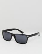 Esprit Polarised Square Sunglasses In Black - Black