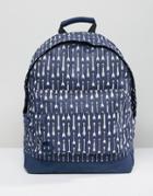 Mi-pac Backpack With Arrow Print - Navy