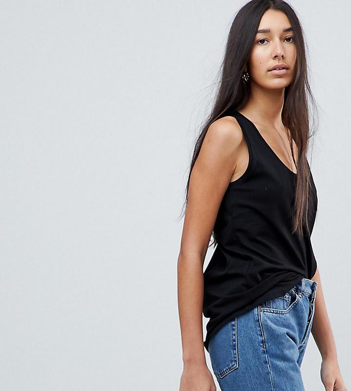 Asos Tall Longline Tank - Black