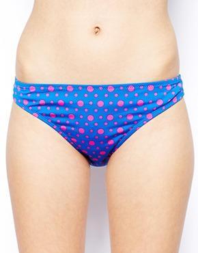 Marie Meili Hanalei Dot Bikini Bottoms - Ultramarina Dot