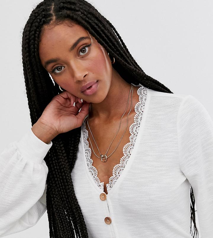 Wild Honey Tea Blouse With Lace Fastening