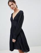 Moves By Minimum Button Front Dress - Black