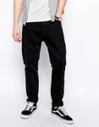 Weekday Jeans Monday Straight Fit Perfect Black - Perfect Black