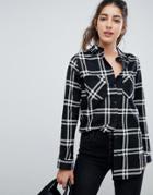 Brave Soul Tom Checked Shirt - Black