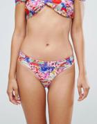 Lost Ink Floral Bikini Bottom - Multi