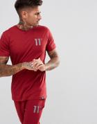 11 Degrees Muscle T-shirt In Red - Red