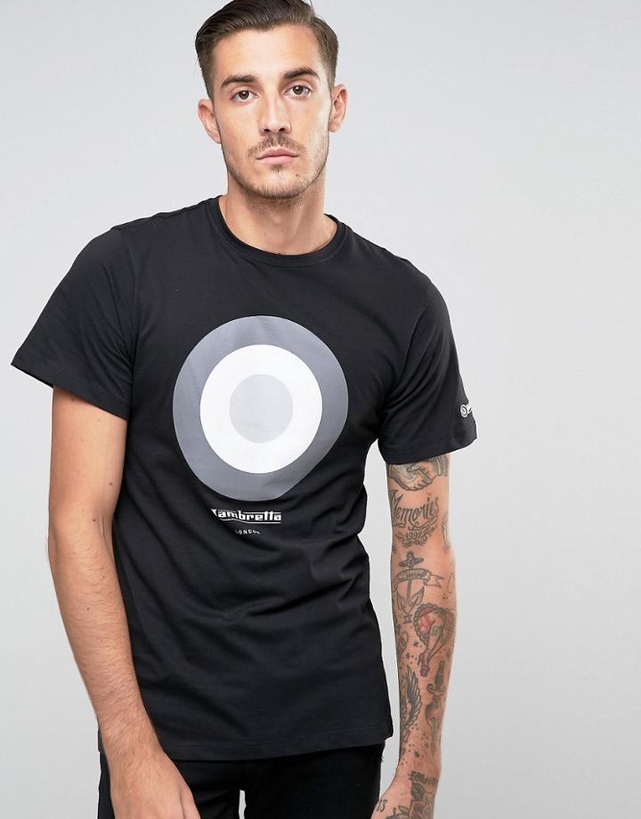 Lambretta Classic Target T-shirt - Black