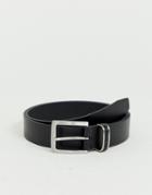 French Connection Metal Keeper Belt In Black