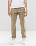 Boss Orange Chinos In Slim Fit Tan - Beige