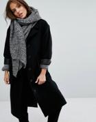 Pieces Ribbed Oversized Blanket Scarf - Multi