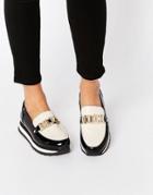Aldo Flatform Chain Detail Loafers
