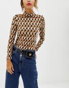 River Island Belt Bag In Black