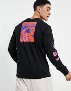 Element Catron Long Sleeve T-shirt In Black