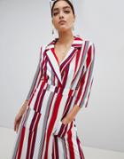 Prettylittlething Striped Maxi Shirt Dress - Multi