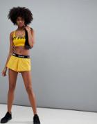 Ivy Park Active Logo Taped Woven Shorts In Yellow - Orange