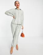 Asos Edition Sequin Sweatpants In Sage Green