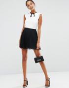 Asos Pleated Mini Skirt - Black