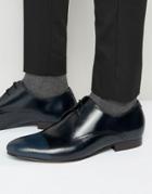 Kg Kurt Geiger Major Leather Derby Shoes - Navy