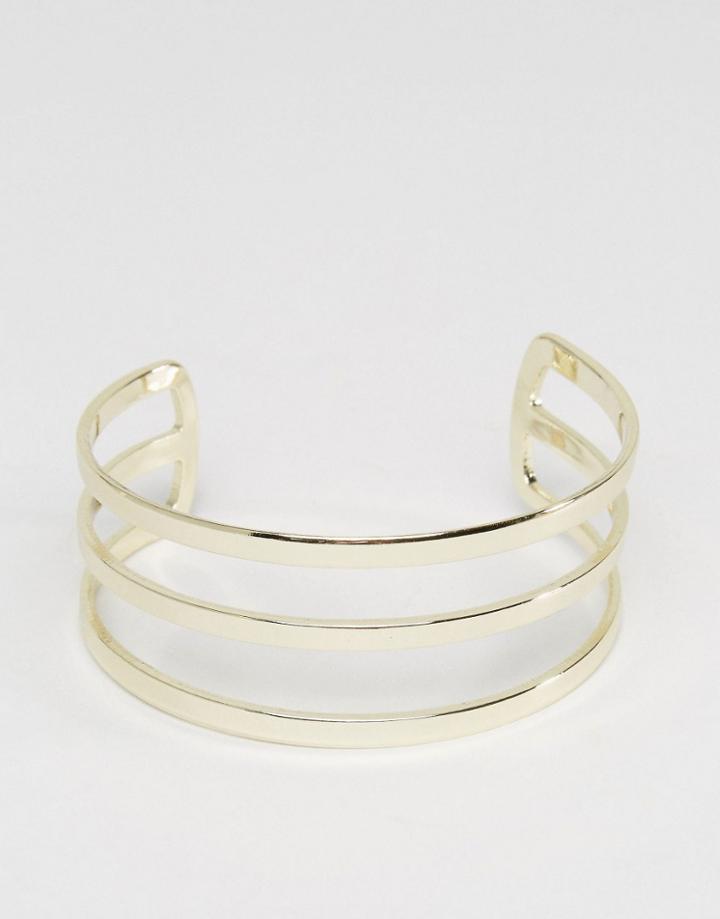 Oasis Three Bar Cuff - Gold