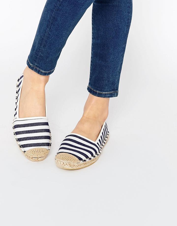 London Rebel Stripe Espadrilles