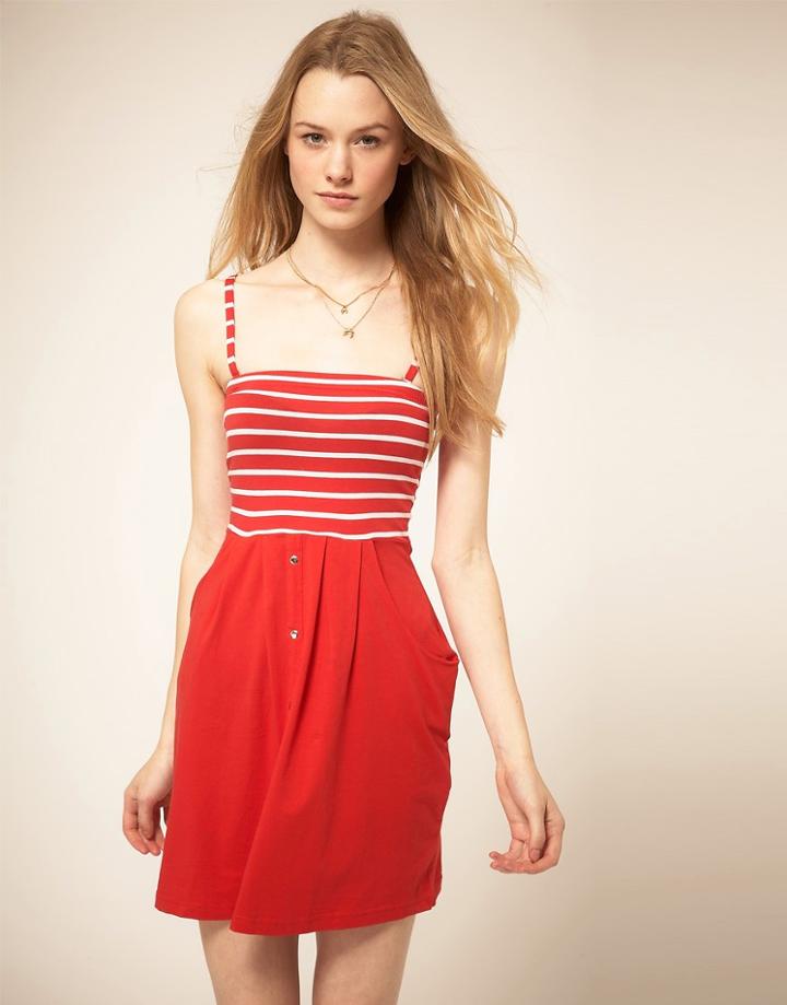 Vero Moda Stripe Dress - Black