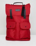 Consigned Twim Pocket Backpack In Red - Red