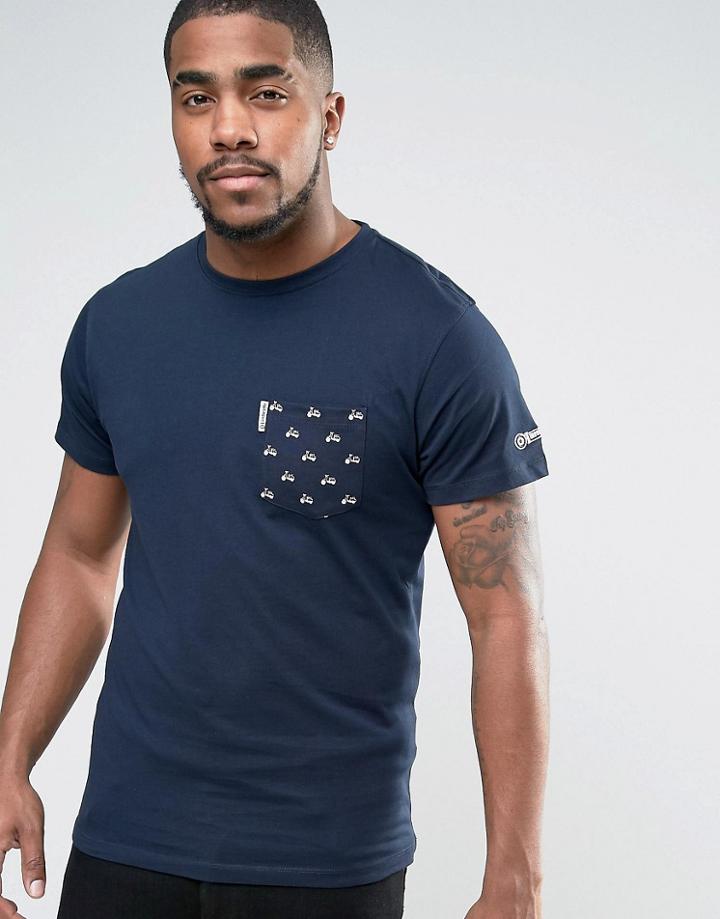 Lambretta Graphic Pocket T-shirt - Navy