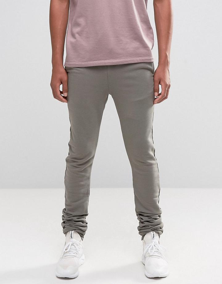 Asos Stacker Joggers In Stone - Beige