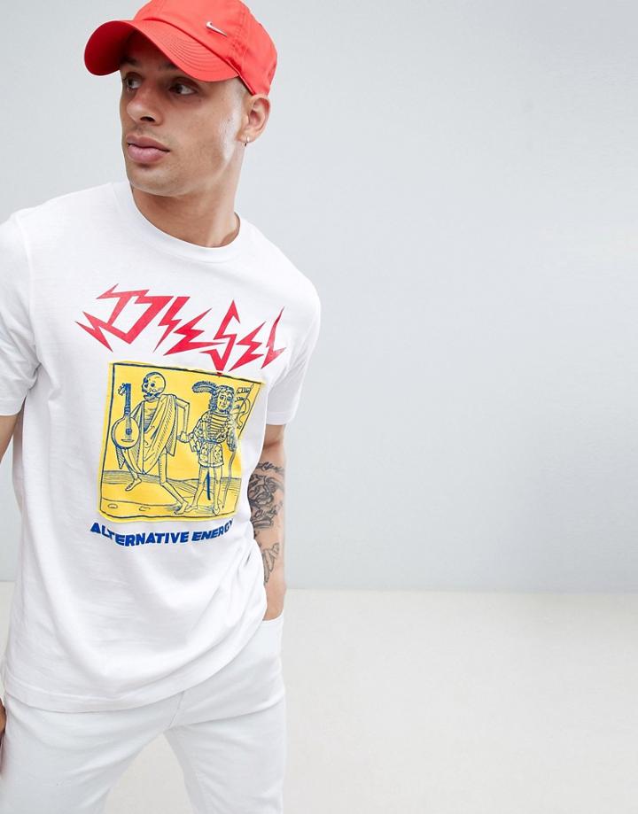 Diesel T-just-xp Energy Logo T-shirt - White
