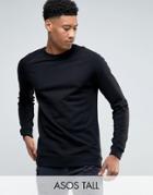 Asos Tall Sweatshirt In Black - Black