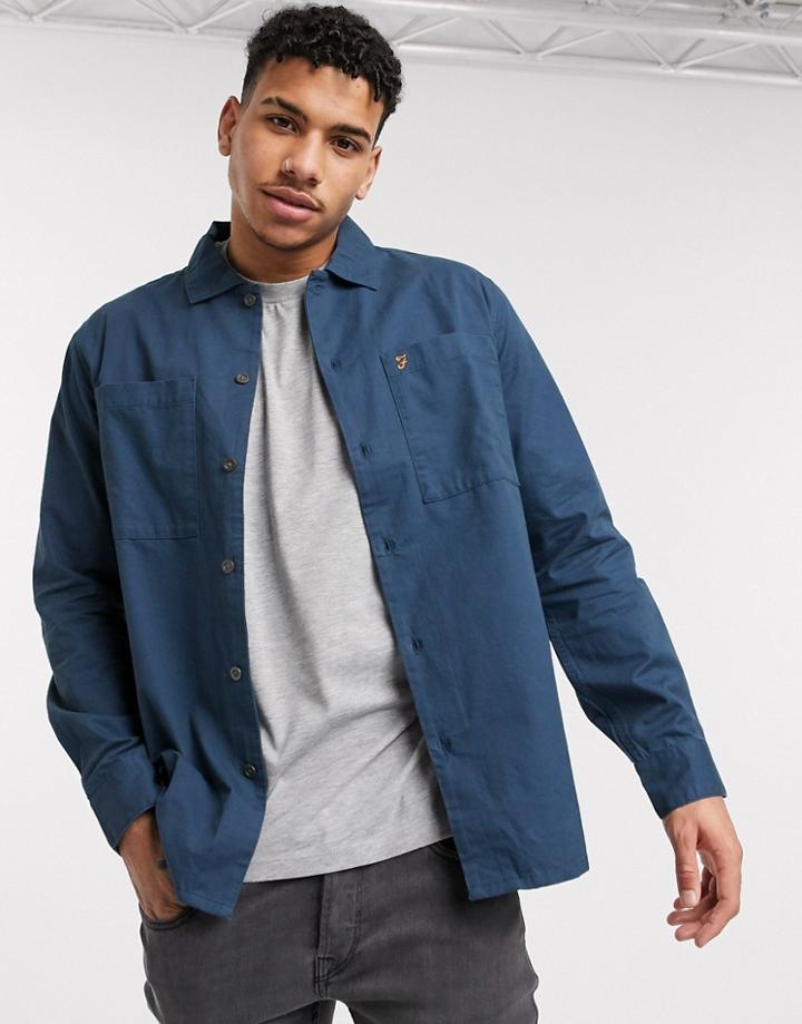 Farah Dallam Light Jacket In Blue-blues