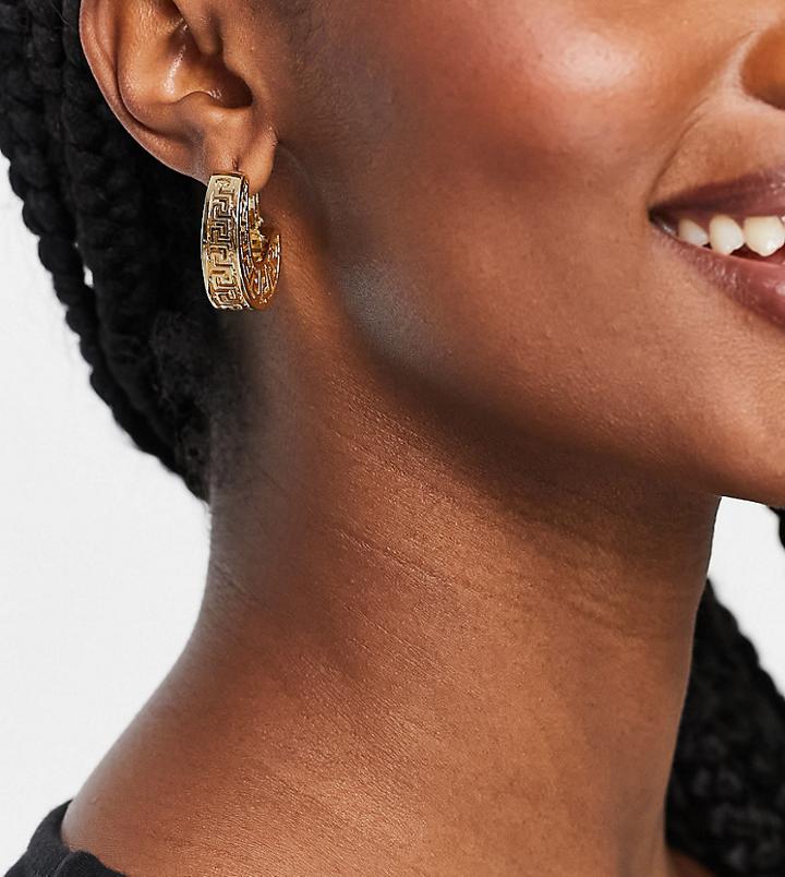 Aldo Umilirwen Cut-out Hoop Earrings In Gold