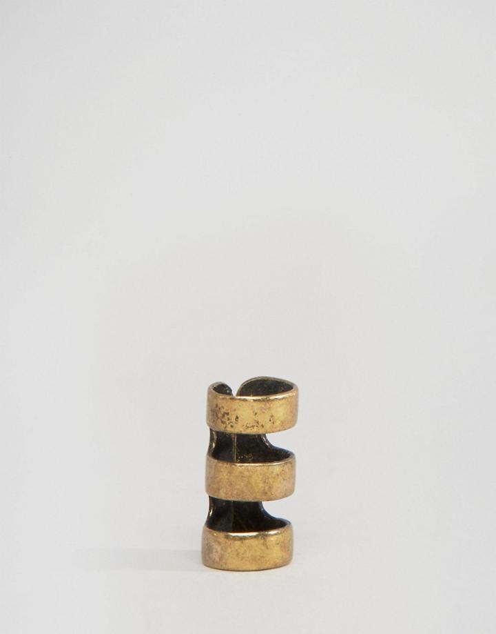 Icon Brand Round Earrings In Gold - Gold