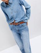 Wrangler Western Leather Belt - Yellow