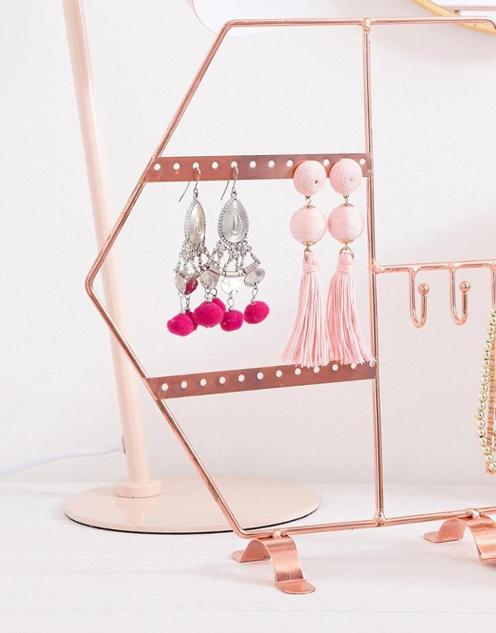 New Look Wire Jewelry Stand - Beige